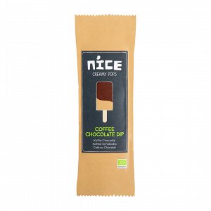 Organic Ice Cream Stick with Coffee and Chocolate