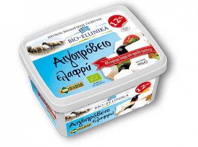 Sheep and Goat Light Cheese 12% from Karystos Greece– Packed in Tub