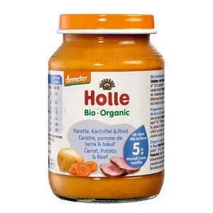 Biodynamic Baby Meal with Carrot, Potato and Beef from 5 Months Gluten-free