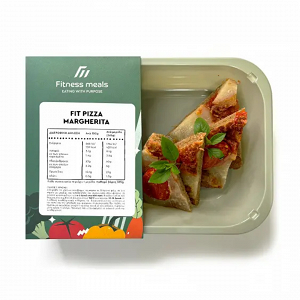 Fit Pizza Margherita with Whole Grain Flour and Mozzarella