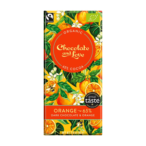 Μαύρη σοκολάτα με πορτοκάλι 65%