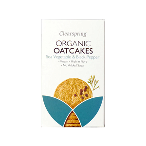 Oatcakes with sea vegetable and black pepper