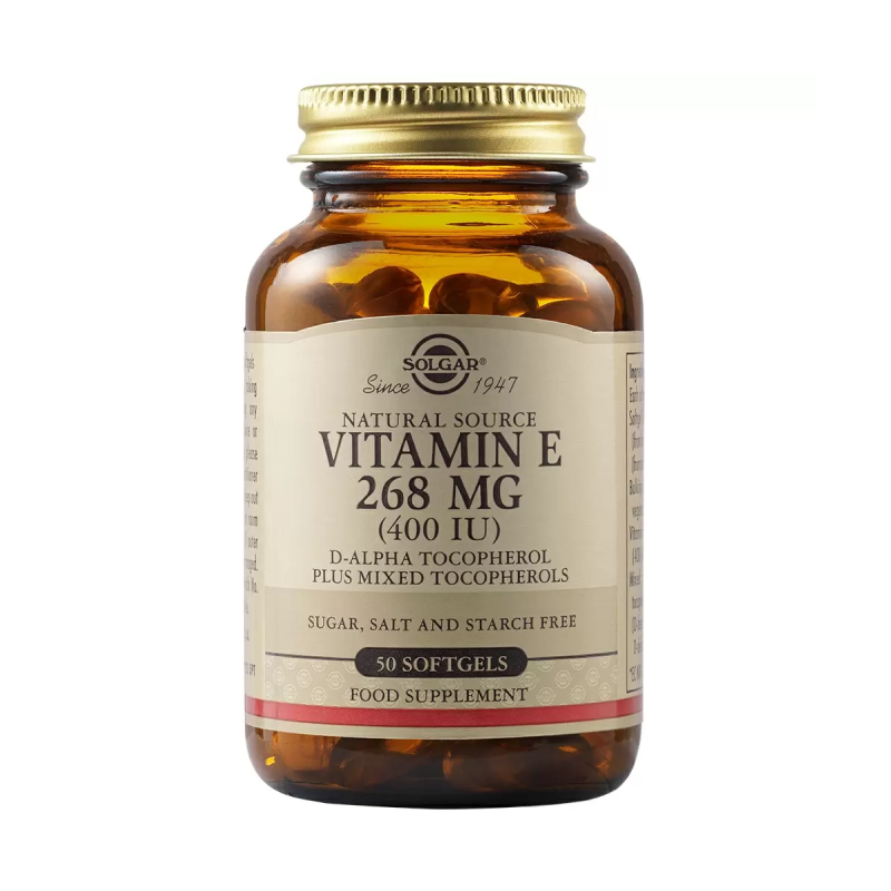 Vitamin E 268mg 400iu 50 soft caps