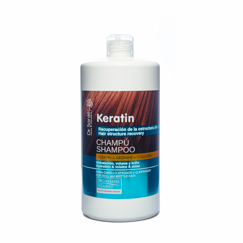 Shampoo keratin for dull and brittle hair
