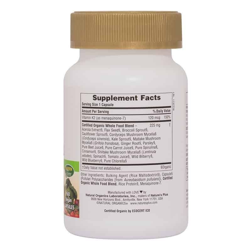 Vitamin K2 120mcg 60 natural caps