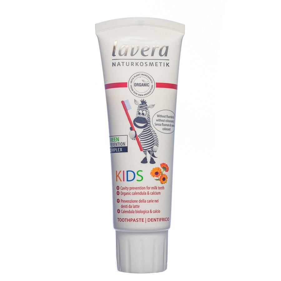 Toothpaste with calendula and calcium for children