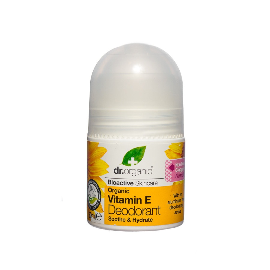 Roll-on deodorant with vitamin E