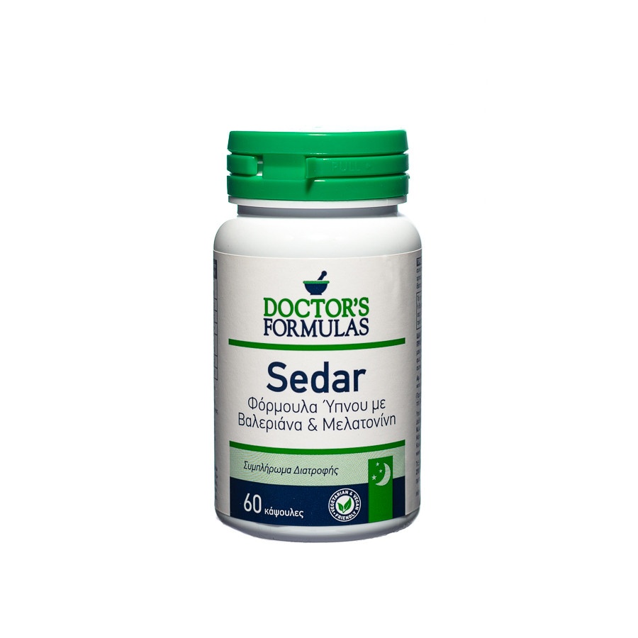Dietary supplement with valeriana and melatonin (Sedar) 60 caps