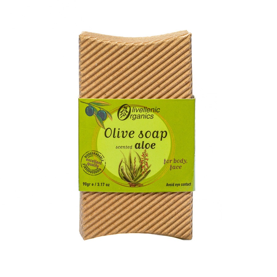 Olive soap scented with aloe