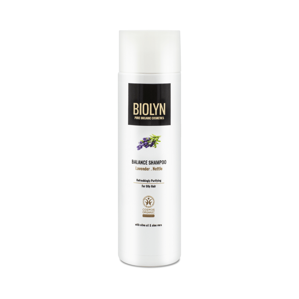 Shampoo with lavender and nettle for oily hair