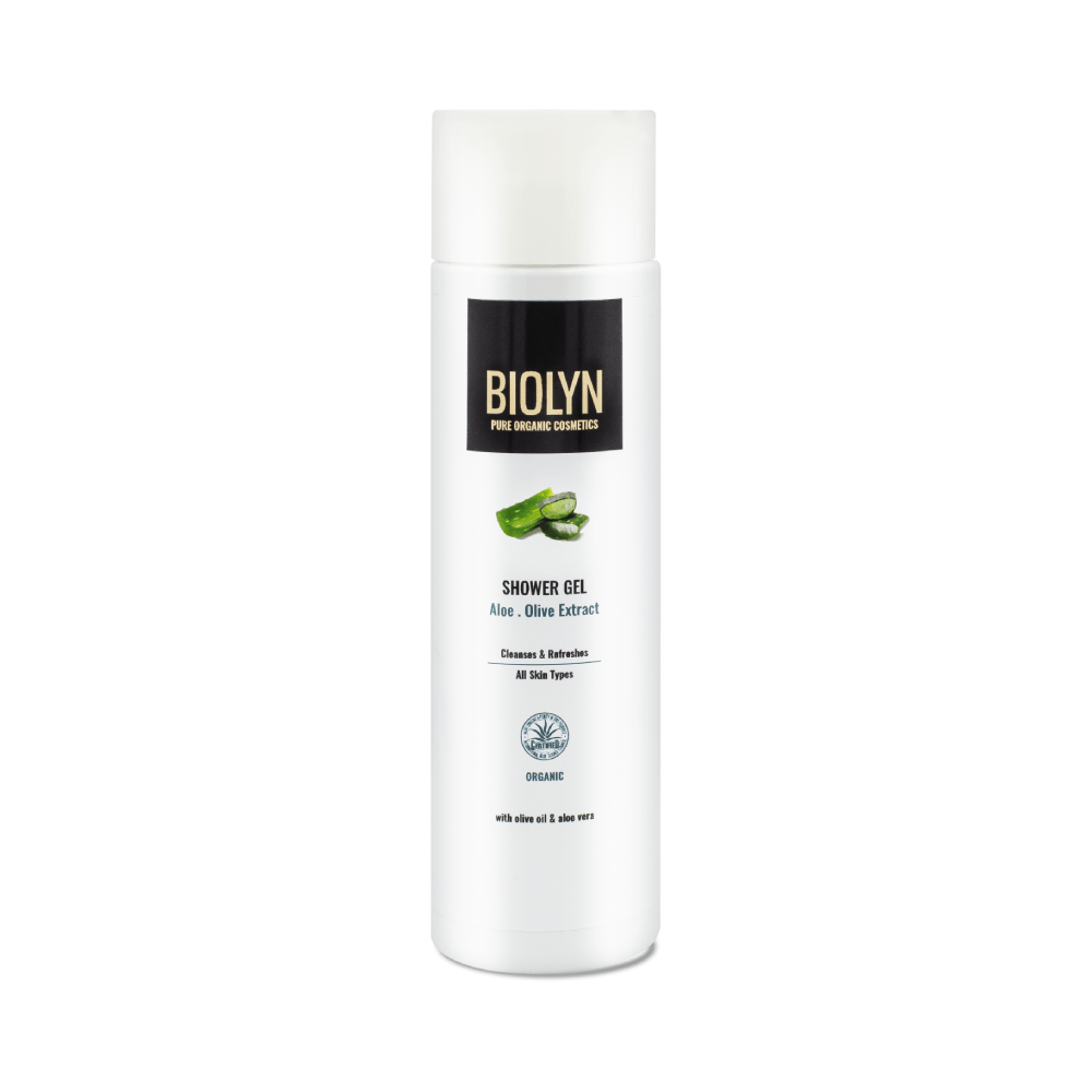 Shower gel with aloe and olive extract