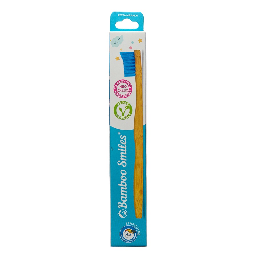 Toothbrush for Kids Bamboo Blue