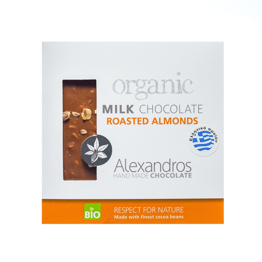 Milk chocolate with roasted almonds