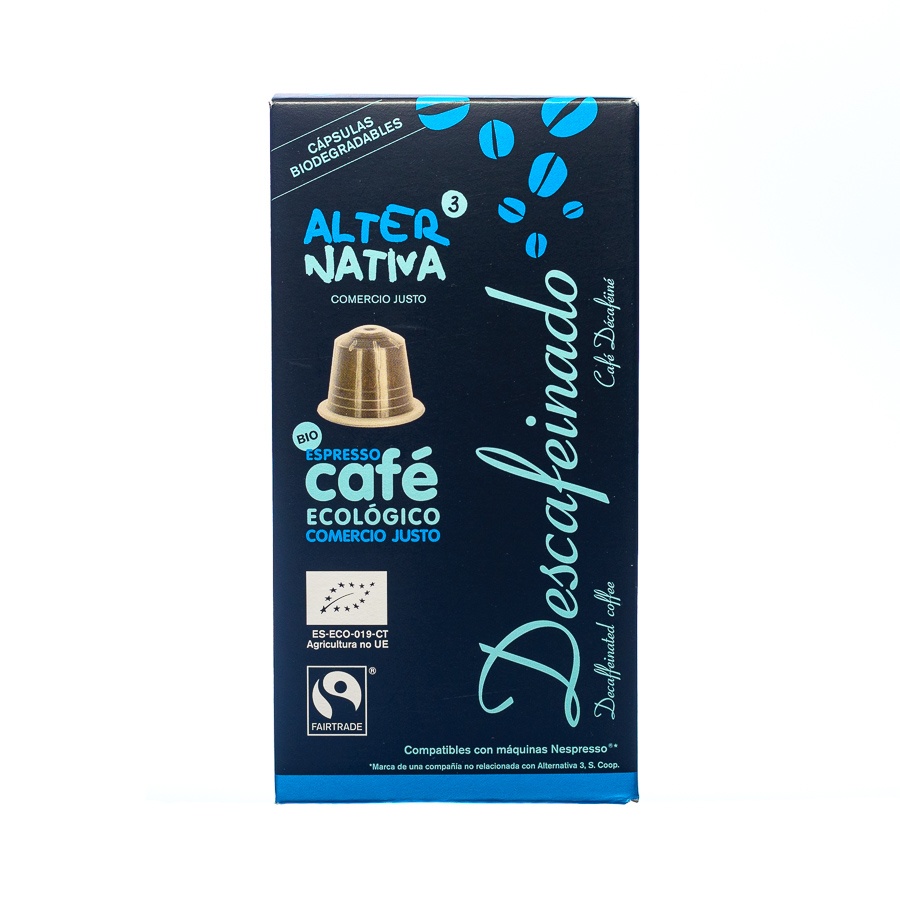 Compostable capsules decaffeinated 100% Arabica