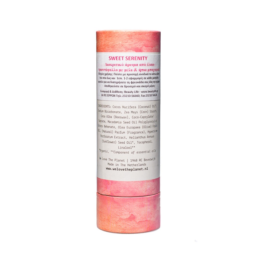 Deodorant stick with rose oil with honey and gentle spices essence