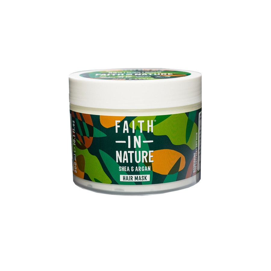 Hair mask with shea butter and argan oil fragrance