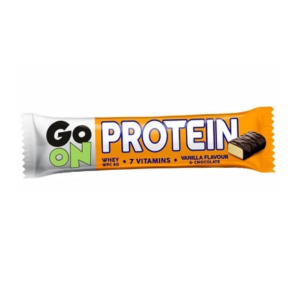 Protein bar with vanilla and chocolate