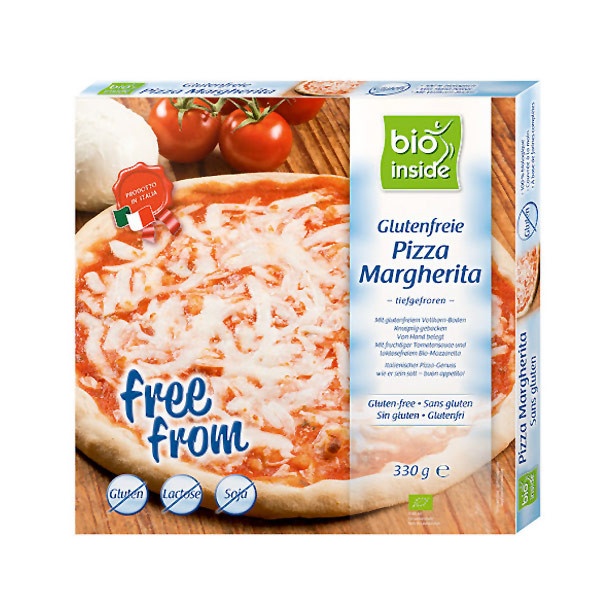 Frozen gluten free margarita pizza