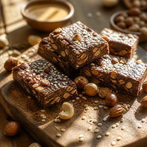 🍫 Παγωμένες Μπάρες Ενέργειας με Σοκολάτα, Ταχίνι & Ξηρούς Καρπούς